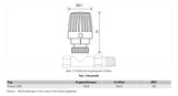 Honeywell Thermostat T1002B4W0 mit rotem Sparknopf, Kunststoff, weiss