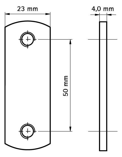 Walraven Doppelschiebemutter M8 23x74x4 ev - für RapidRail | 6513208