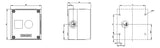SIEMENS Aufbaugehäuse Kst  22mm IP68 3SU1801-0AA00-0AB1 85x85x63,8mm