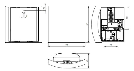 GROTHE Gong 230-8V/UC 83dB elektr Kst ws CROMA GONG 225 A IP40 0,014-0,3A