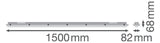 OSRAM-LEDVANCE LED-Feuchtraumleuchte 58W DP 5TH 1500 58W 840 IP65 GY 4000K gr