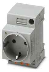 PHOENIX Steckdose REG 250V/AC 16A Typ_CF EO-CF/PT/LED m.KontrLeuchte 2,5TE 60mm