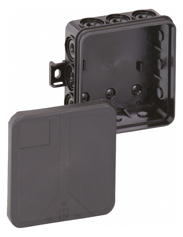 SPELSBERG Abzweigdose IP55 2,5qmm Kst i 12 -L/sw 85x85x37mm quadrat hfr