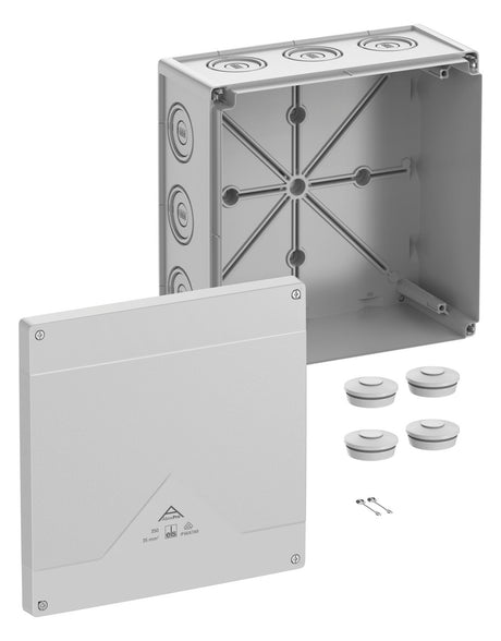 SPELSBERG Abzweigkasten 252x252mm Kst gr Abox Pro 350-L IP66/IP67/IP69 IK09 hfr