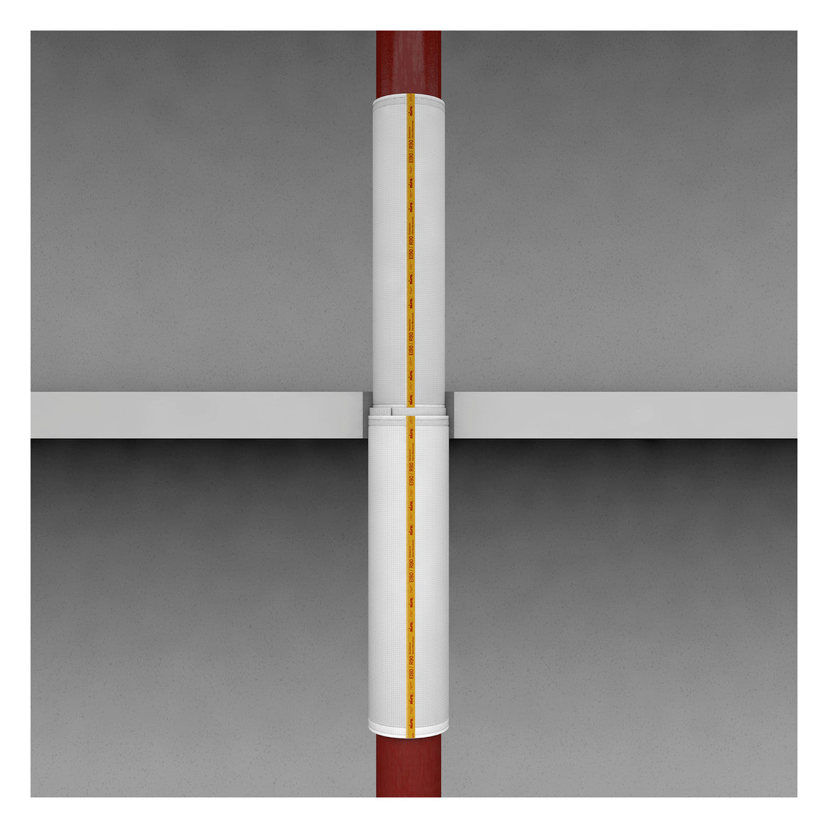 Missel Brandschutz-Dämm-Manschette R90 DN 250, Einbaulänge 3000 mm Decke | 252-1250