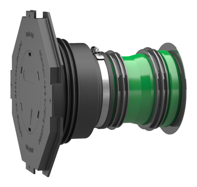 Hauff Universal-Wanddurchführung UDME m.PP-Rohr grün AD 110 mm Wandst. 240 mm | 3030300222