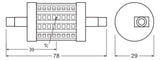 LEDVANCE LED-Röhrenlampe R7s 7,3W 2700K LED Line 78 60 330° P 7.3W 827 Clea ws