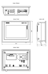 SIEMENS Grafik-Panel m.Farbdisplay DC 6AV2124-0GC01-0AX0 19,2-28,8V 2HW/IE