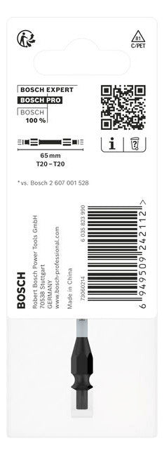 BOSCH-EW Bit TX20 L=65mm 6,4mm(1/4) SCHRAUBERBIT