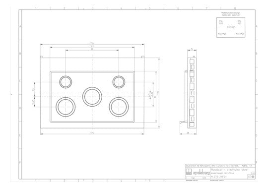 SPELSBERG Einführungsflansch Kst unbeh GFL 211-m 220x119mm Kabelverschr