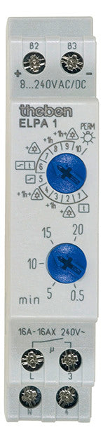 THEBEN Treppenlichtzeitschalter REG 1TE TLZ ELPA 1 elektr.Multifunkt 220-240VAC