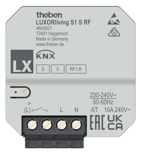 THEBEN Schaltaktor KNX LUXORliving UP TE LUXORliving S1 S RF Bussystem KNX-RF (Fu