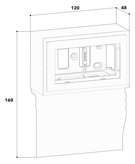 GGK Geräteträger SL-K 2f ws 80x20mm hfr 4D 20x80 BP-D2 Standard