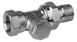 HONEYWELL Rücklaufverschraubung Verafix Messing, vernickelt, Durchgang, 1/2"
