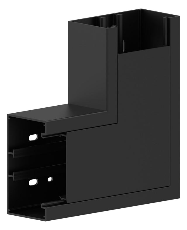 GGK Flachwinkel GEB-K UT/OT 60x110mm Kst BR 60x110/80-FW sw unbeh RAL905