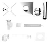 Bosch Abgaszubehör FC-Set80-C93x (oben) Grundbausatz C93x, d:80/125mm, Edelstahl | 7738112545