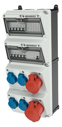 MENNEKES CEE-Kombi Kst gr IP44 4Steckd AMAXX 940007 1x16A5p400V 1x32A5p400V