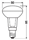 LEDVANCE LED-Reflektorlampe E14 4,3W ws LED R50 60 36° P 4.3W 827 E14 2700K F