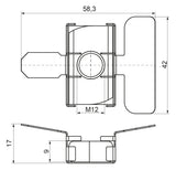 Walraven Flügelmutter Maxx Edelstahl M12 | 651867112