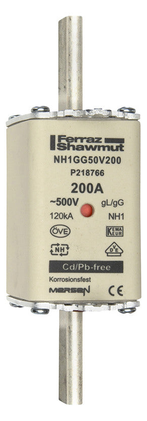 MERSEN NH-Sicherungseinsatz 200A NH1 gG NH1GG50V200 500VAC Kombik