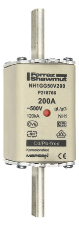 MERSEN NH-Sicherungseinsatz 200A NH1 gG NH1GG50V200 500VAC Kombik