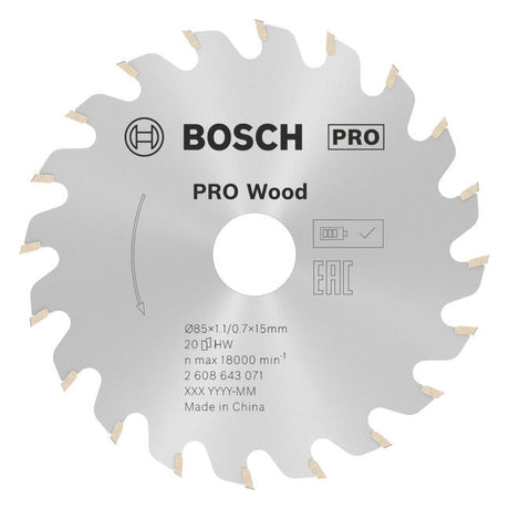 BOSCH-EW Kreissägeblatt  85mm 2608643071