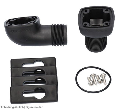 Ablaufstutzen-Set G 3/4" Winkel + Gerade für DF 011C/D - DF 033C/D, ab 2006