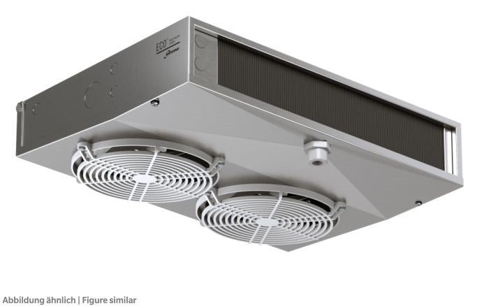 Deckenluftkühler Eco EVS/B 291 ED VT m. Abtauheizung, Block pulverbeschichtet