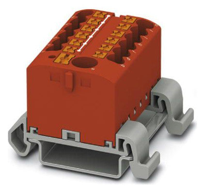 PHOENIX Verteilerblock 0,14-2,5qmm 13kl PTFIX 6/12X2,5-NS35A RD 1Etage rt 24A