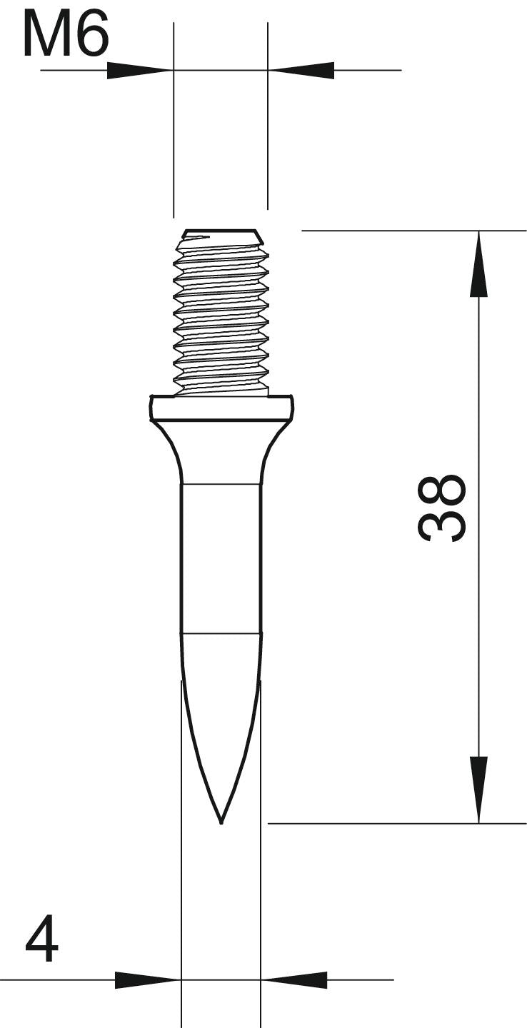 BETTERMANN Schlagdübel M6x8mm 30mm ST 903 30 G g/vz gehärtet