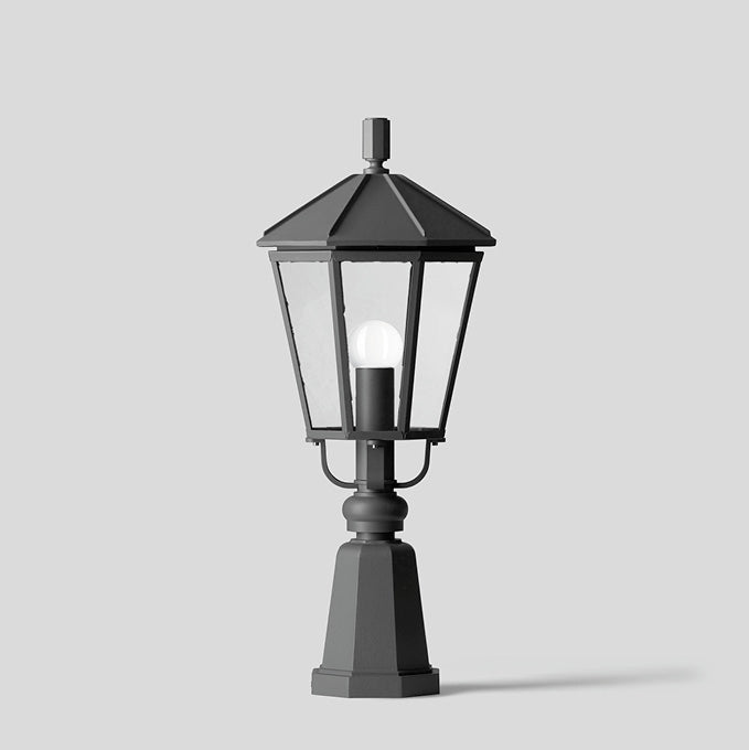 BEGA LED-Podestleuchte 14,3W IP23 E27 31026K3 3000K 609lm graphit Alu Gl_tr