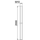 BETTERMANN Gewindestange M10x2000mm ST TR M10 2M BR