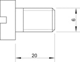 BETTERMANN Zylinderkopfschraube M6x20mm 341 M6x20 G Schlitz g/vz