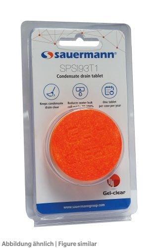 Sauermann Gel-Clear Tablette 1 Stück 47x19mm, Anti-Biofilm für Wannen/Abläufe