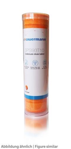 Sauermann Gel-Clear Tablette 10 Stück 47x19mm, Anti-Biofilm für Wannen/Abläufe
