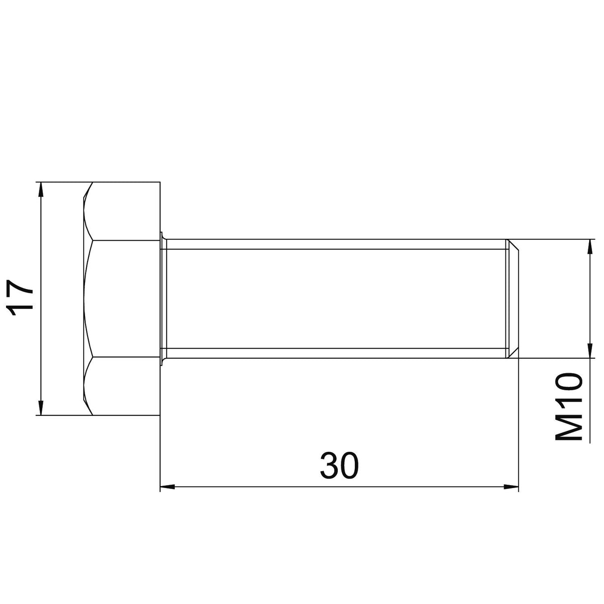 BETTERMANN Sechskantschraube m.Mutter ST SKS-Serie SKS 10x30 A4 m.Scheibe M17