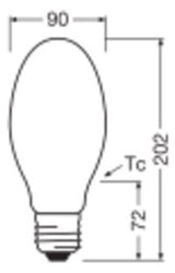 LEDVANCE LED-Röhrenlampe FM E40 38W ws D HQL LED FILAMENT V 6000LM 38W 840 E 4000