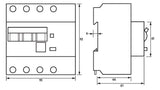 DOEPKE FI/LS-Schutzschalter B40 4p 0,3A DRCBO 4 B40/0,30/3N-A A 6kA 5TE 3p 400V