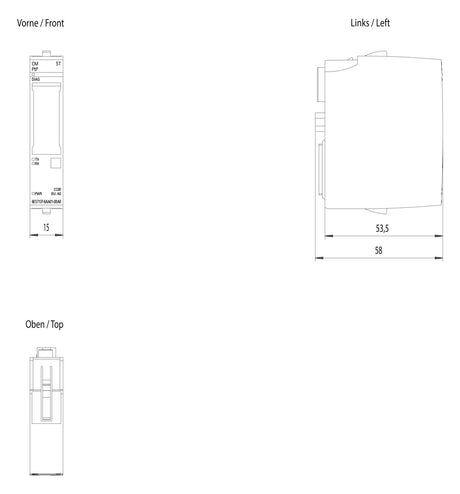SIEMENS Kommunikations-Modul DC f.MODBUS 6ES7137-6AA01-0BA0 19,2-28,8V