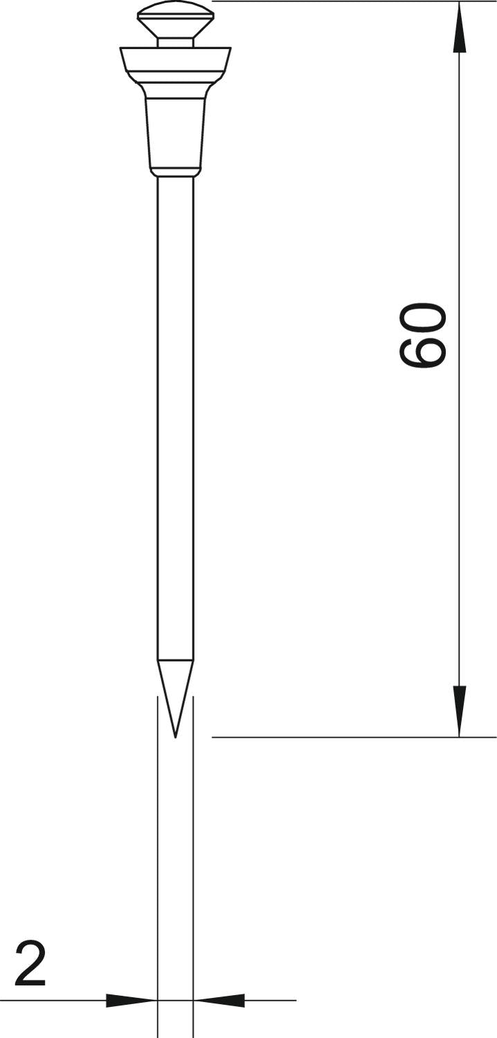 BETTERMANN Stahlnagel 2x60mm Linsenkopf 511 60 gehärtet bl