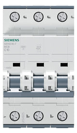 SIEMENS Leitungsschutzschalter UC C 10A 5SY6310-7 3p 400V 3TE 50Hz IP20