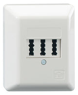 RUTENBECK Anschlussdose TAE_2x6/6NFF AP TAE 2x6/6 NFF Ap rw rws RAL9010 schraub