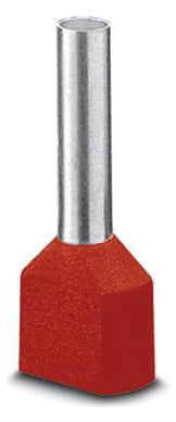 PHOENIX ZW-Aderendhülse 1qmm 12mm isol AI-TWIN 2X1-12 RD kurzschl.fest PP rt