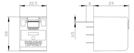 SIEMENS Schaltrelais 230V/AC 2W IP00 LZX:PT270730 22,5x28x35mm Schraub