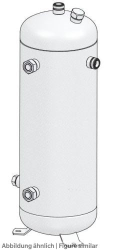 Flüssigkeitssammler FBSH-10, 10 Liter stehend, 46bar, ohne Anschlussventile