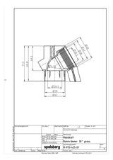 SPELSBERG Gewindebogen  32mm Kst unbeh ROK 32 hfr