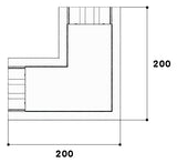 GGK Flachwinkel GEB-K HFT 60x110mm Kst BR 60x110/80-FW aws unbeh RAL9010
