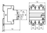 GEWISS FI-Schutzschalter A 4p 400V 40A Power GWD4132 0,03A 4TE REG 10kA
