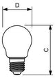 PHILIPS-LM LED-Kugellampe FM E27 P45 2W CorePro LEDLusterND2-25W P45 E27 82 2700