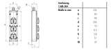 MENNEKES Energiewürfel Kst gr IP44 96700 3Steckd